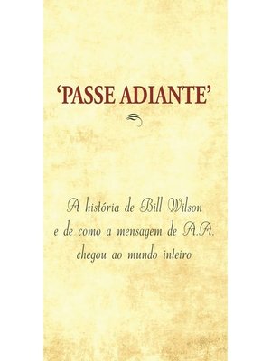 cover image of Passe adiante